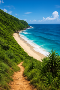 Nyang Nyang Beach Bali dramatic cliffs and waves